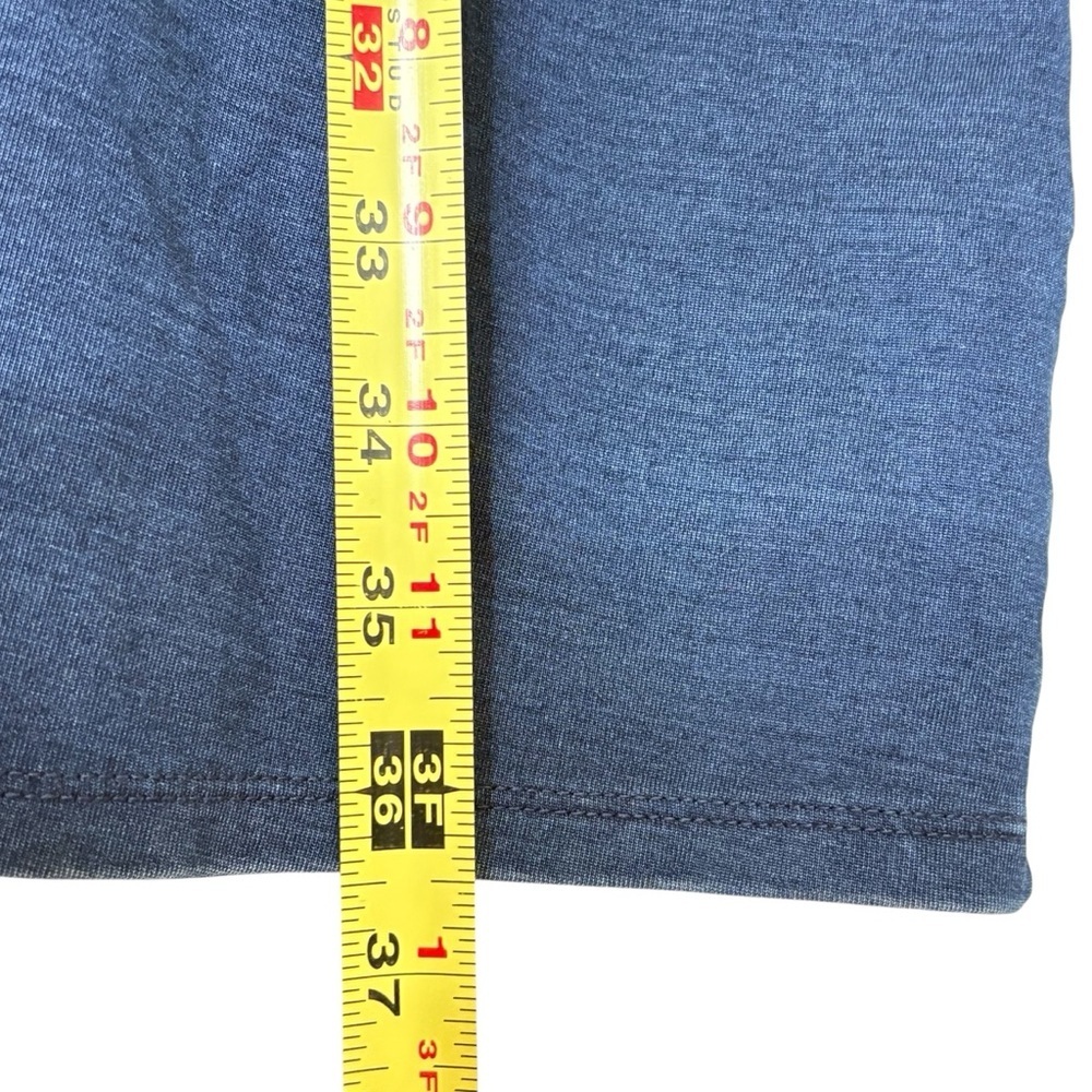 J Jill Pure Jill Indigo Hooded Tunic Dress Size L Blue Lyocell Blend Coastal - Picture 6 of 9